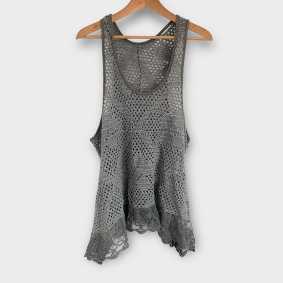 Boho Crochet Knit Tank Top Tunic - Picture 1 of 6